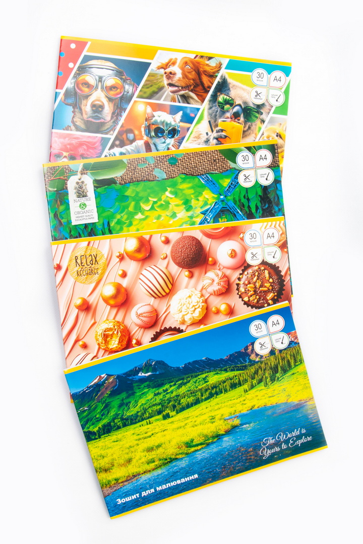 Альбом для малювання, А4, 30 аркушів, Тетрада